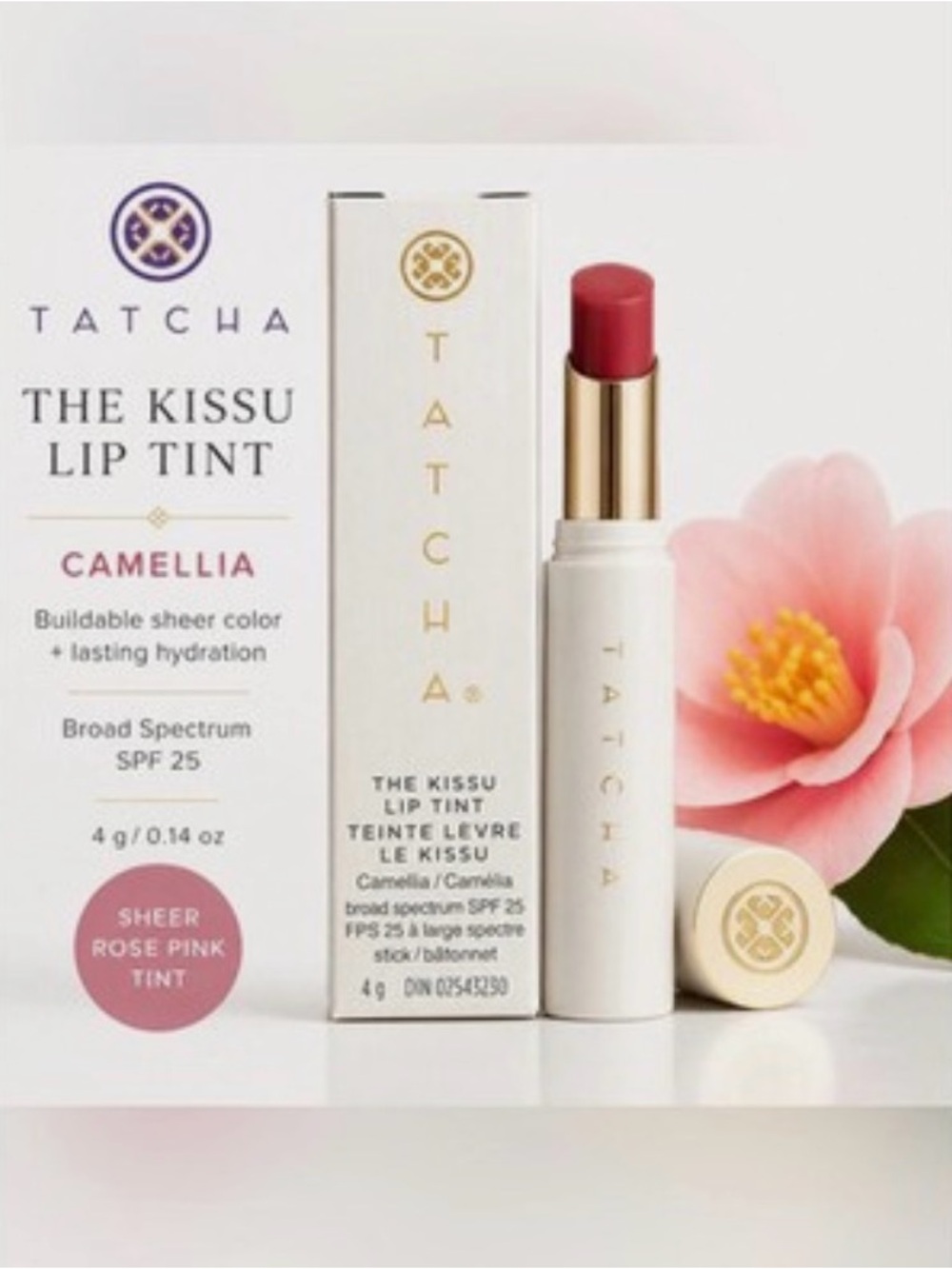 Tacha Kissu Lip Tint - Camellia shade Brand New in box
